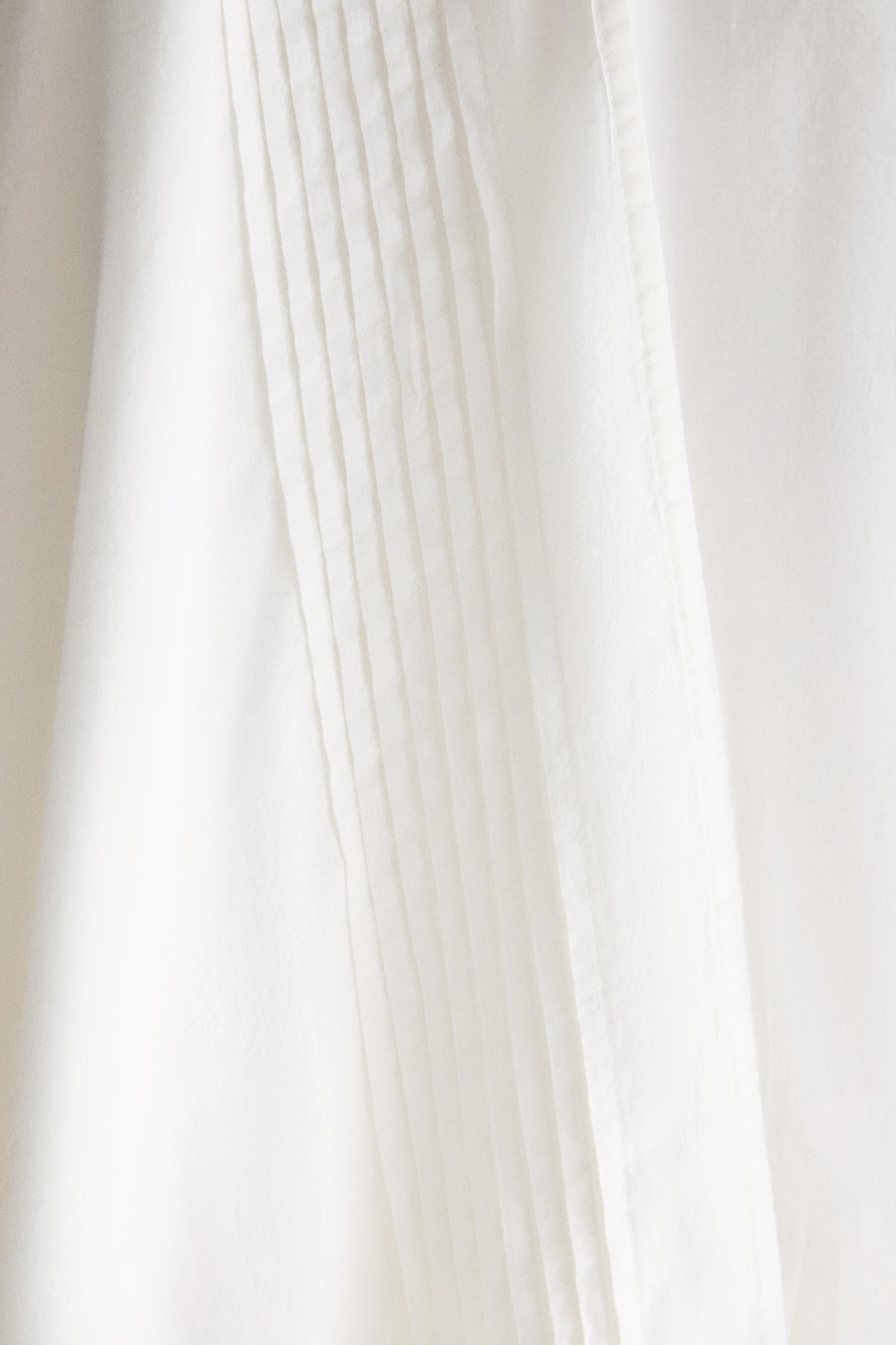 COTTON PINTUCK ROBE
